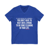 SPRING CLEANING UNISEX V-NECK T-SHIRT
