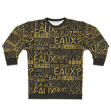 EAUX - GOLD AOP UNISEX SWEATSHIRT