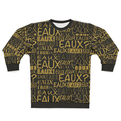 EAUX - GOLD AOP UNISEX SWEATSHIRT