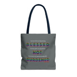 BLACK QUEER RAINBOW TOTE BAG