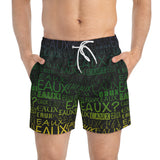 EAUX - MARDI GRAS SWIM TRUNKS