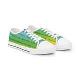 BLACK MAGIC RAINBOW BLACK LOW TOP SNEAKERS WHITE SNEAKERS