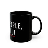 BLACKITY BLACK - WHITE CERAMIC MUG - BLACK 15OZ