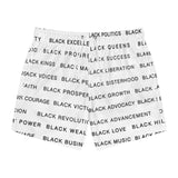 BLACK MAGIC - BLACK LETTERS SWIM TRUNKS