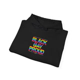 BLACK GAY PROUD UNISEX HOODIE