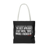 BEST APOLOGIES TOTE BAG