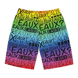 EAUX BLACK ON RAINBOW BOARD SHORTS