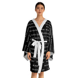 BLACK MAGIC WHITE LETTERS KIMONO