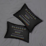 BLACK MAN RAINBOW LUMBAR PILLOW