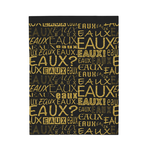 EAUX - GOLD PLUSH BLANKET