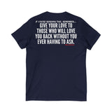 GIVE YOUR LOVE UNISEX V-NECK T-SHIRTS