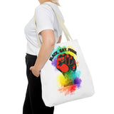BLACK GAY PROUD FIST TOTE BAG