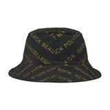 BLACK MAGIC - BLACK GOLD AOP BUCKET HAT