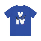 V EAUX IV - WHITE W/ BLACK EAUX UNISEX SHORT SLEEVE T-SHIRT