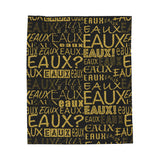 EAUX - GOLD PLUSH BLANKET