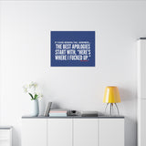 BEST APOLOGIES CANVAS ART