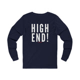 HIGH END WHITE UNISEX LONGSLEEVE T-SHIRTS