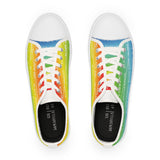 BLACK MAGIC RAINBOW WHITE LOW TOP SNEAKER WHITE SOLE