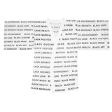 BLACK MAGIC - BLACK LETTERS KIMONO