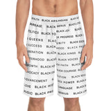 BLACK MAGIC - BLACK LETTERS BOARD SHORTS