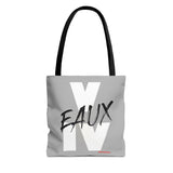 V EAUX IV - WHITE W/ BLACK EAUX TOTE BAG