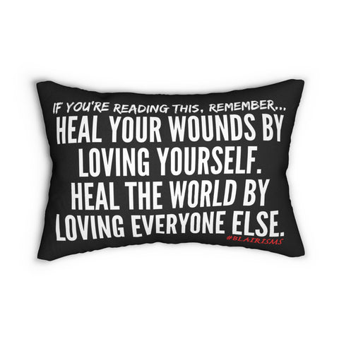 HEAL YOUR WOUNDS LUMBAR PILLOW