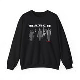MARCH - WHITE UNISEX SWEAT SHIRT