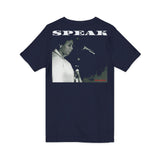 SPEAK - WHITE UNISEX V-NECK T-SHIRT