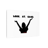 LOOK AT GAWD WHITE CANVAS ART