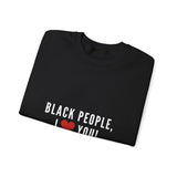 BLACKITY BLACK - WHITE UNISEX SWEAT SHIRT