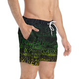 EAUX - MARDI GRAS SWIM TRUNKS