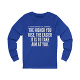 TAKE AIM UNISEX LONGSLEEVE T-SHIRT