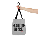 BEAUCOUP BLACK - BLACK UNISEX TOTE BAG