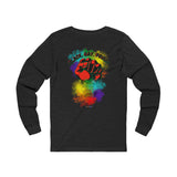 BLACK GAY PROUD FIST UNISEX LONG SLEEVE