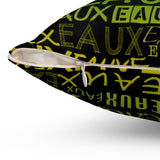 EAUX- MARDI GRAS THROW PILLOW