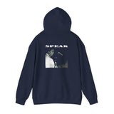SPEAK - WHITE UNISEX HOODIE