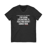 EXPLANATION UNISEX V-SHIRT T-SHIRTS