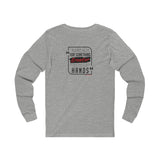 REACH FOR SOMETHING - BLACK RED UNISEX LONG SLEEVE T-SHIRT