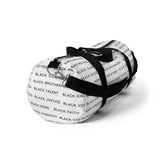 BLACK MAGIC - BLACK LETTERS DUFFEL  BAG