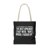 BEST APOLOGIES TOTE BAG