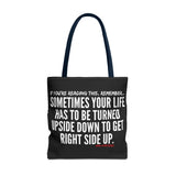 UPSIDE DOWN TOTE BAG