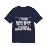HELP THEM PACK UNISEX SHORT SLEEVE T-SHIRT