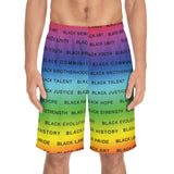 BLACK MAGIC RAINBOW BLACK BOARD SHORTS