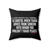 TRADING PLACES THROW PILLOW