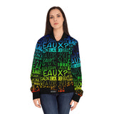 EAUX - RAINBOW AOP WOMEN'S BOMBER JACKET