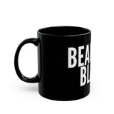 BEAUCOUP BLACK - WHITE CERAMIC MUG - BLACK 15OZ
