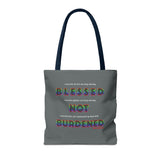 BLACK QUEER RAINBOW TOTE BAG