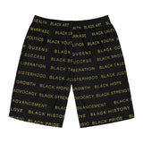BLACK MAGIC - BLACK GOLD BOARD SHORTS