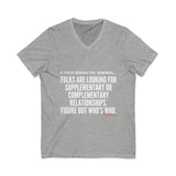 FIGURE OUT UNISEX V-NECK T-SHIRT