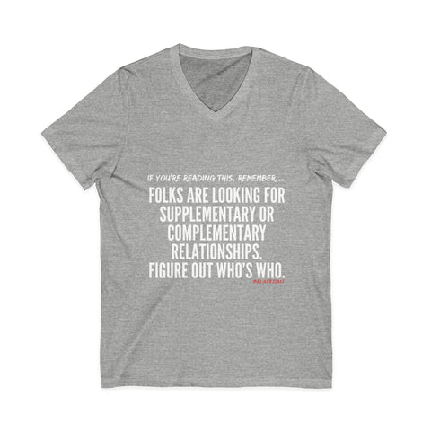 FIGURE OUT UNISEX V-NECK T-SHIRT